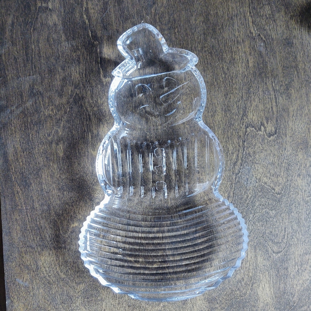 Fifth Avenue Crystal Snowman Platter